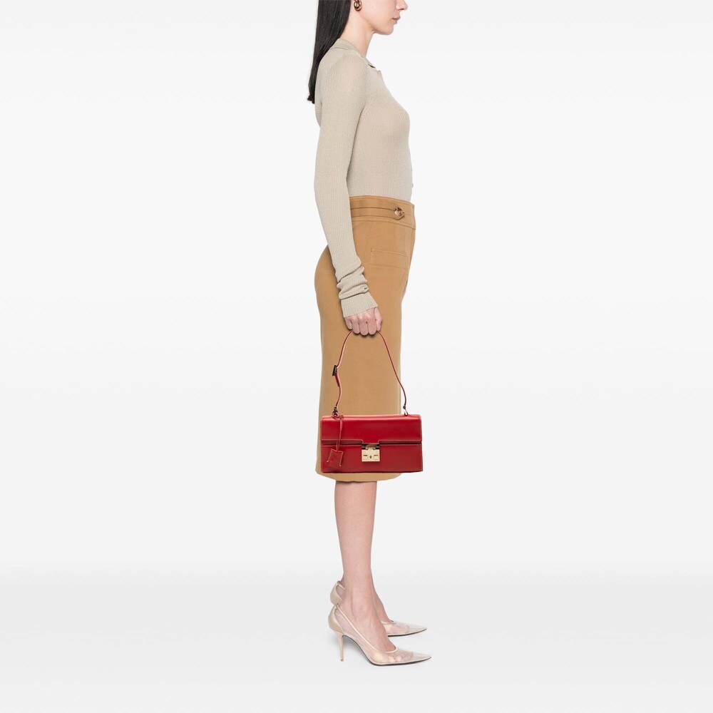 Pre-Loved Gucci Calfskin Lady Lock Shoulder Bag - Picture 6 of 7